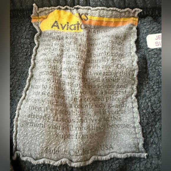 Aviator Nation Gray Unisex Sweatpants with LIghtning Bolt Logo - XS - Picture 2 of 6